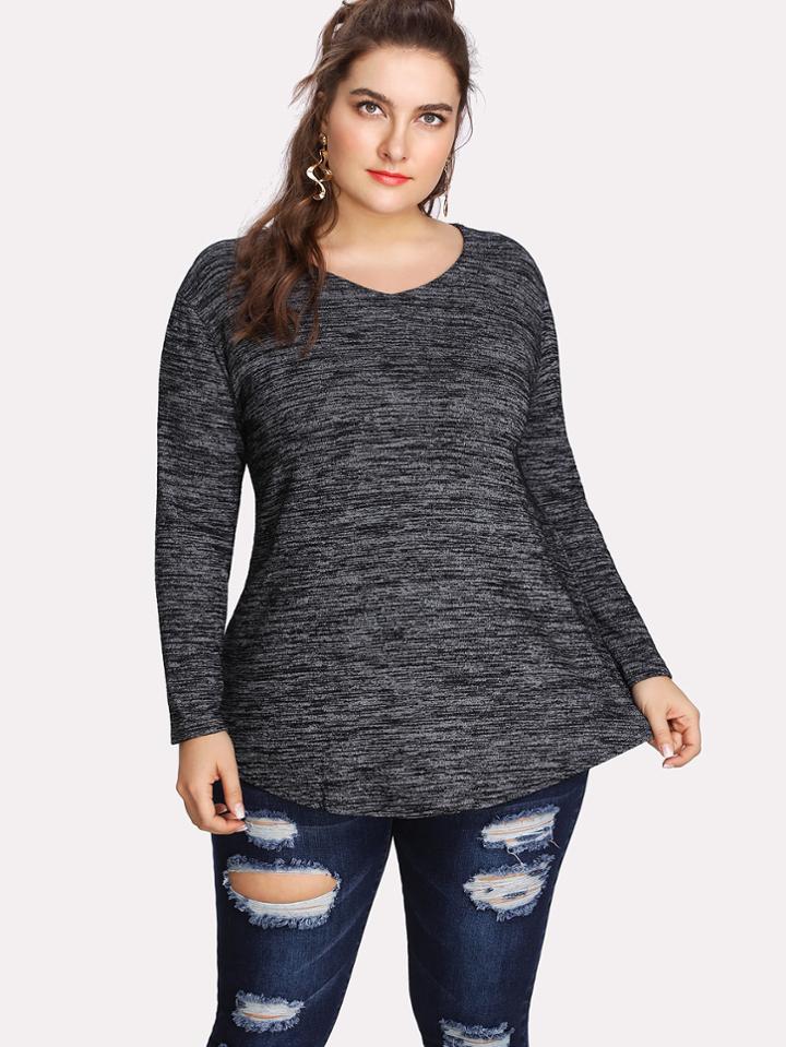 Romwe Space Dye T-shirt