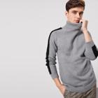 Romwe Men Embroidery High-neck Sweater
