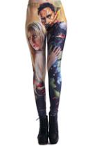 Romwe Iron Man Leading Roles Print Leggings