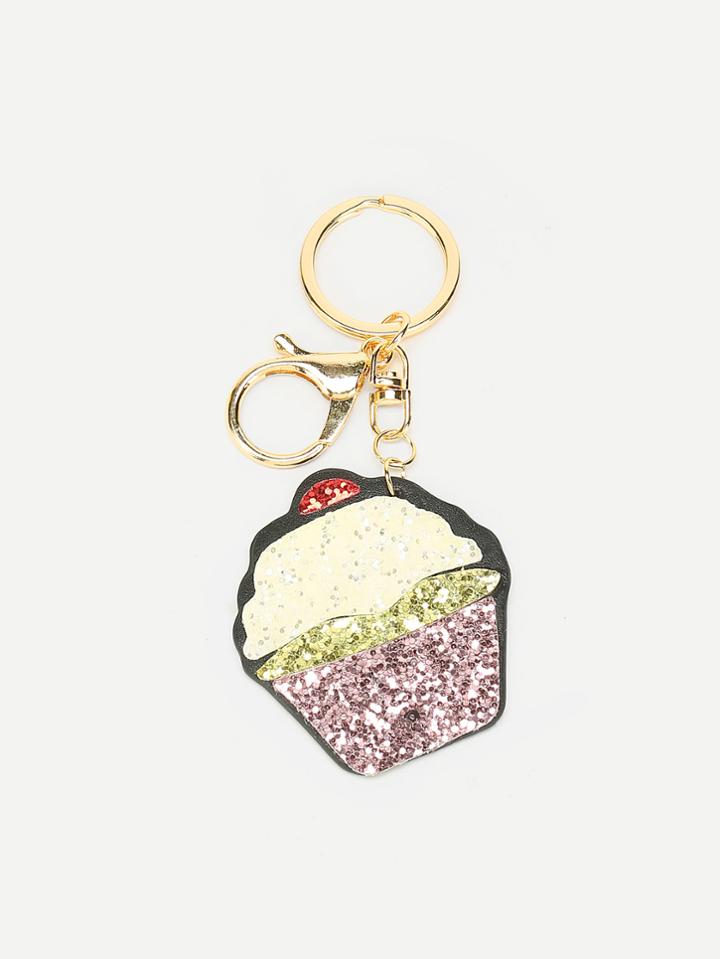 Romwe Sequin Ice Cream Design Bag Accessory
