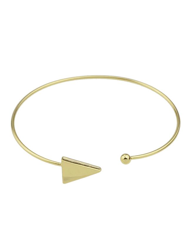 Romwe Gold Adjsutable Cuff Bracelet