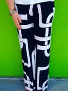 Romwe Graphic Print Straight Pant