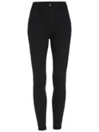 Romwe High Waist Notch Slim Pant