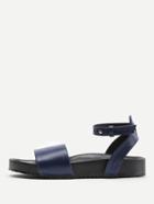 Romwe Pu Ankle Strap Sandals