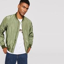 Romwe Men Arm Pocket Detail Bomber Jacket