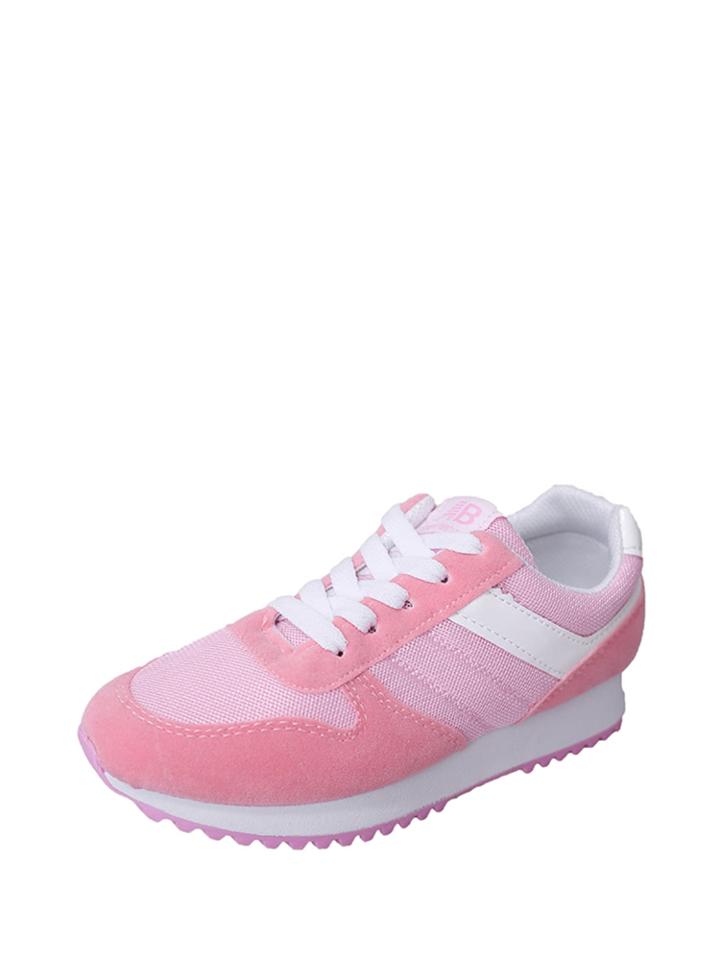 Romwe Mesh Panel Lace Up Trainers