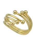 Romwe Gold Plated Mid Finger Rings