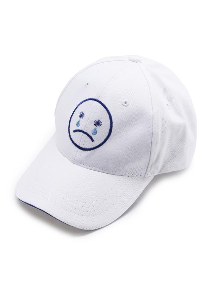 Romwe Emoji Embroidery Baseball Hat