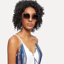 Romwe Ombre Rimless Sunglasses