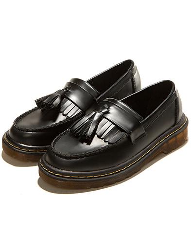 Romwe Black With Tassel Round Toe Flat Shoes