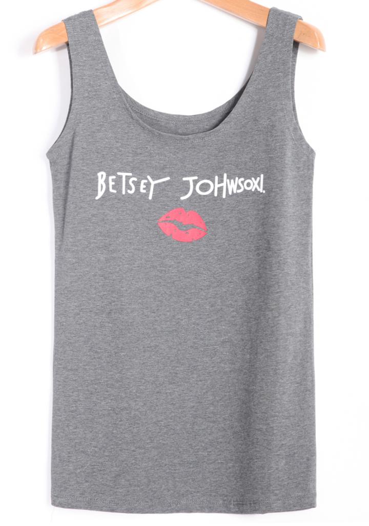 Romwe Letter Lips Print Vest