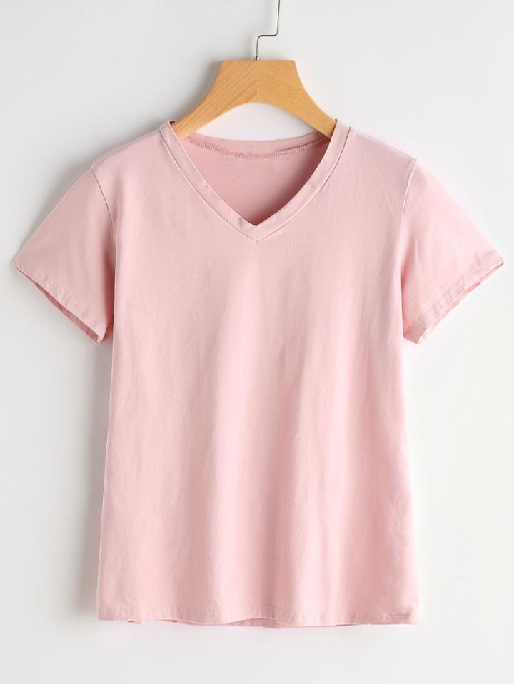 Romwe V Neckline Tee