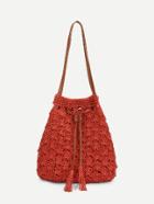 Romwe Tote Bag With Tassel