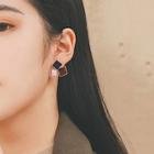 Romwe Color Block Square Stud Earrings