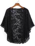Romwe Hollow Lace Loose Top