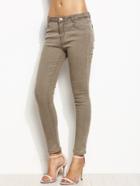 Romwe Grey Skinny Ankle Jeans