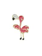 Romwe Enamel Flamingo Pattern Brooch