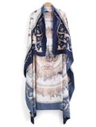 Romwe Carriage Print Color-block Scarf