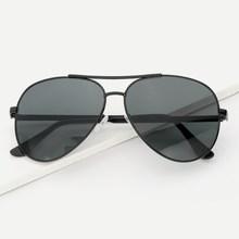 Romwe Men Top Bar Sunglasses