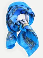 Romwe Multicolor Print Vintage Scarf
