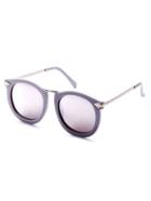 Romwe Grey Frame Metal Arrow Retro Style Sunglasses