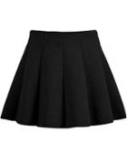 Romwe Pleated Slim Black Skirt