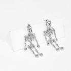Romwe Halloween Skeleton Shaped Drop Earrings