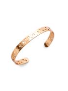 Romwe Gold Plated Hollow Moon Star Wrap Bangle