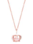 Romwe Rose Gold Crown Shaped Pendant Necklace