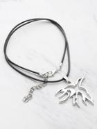 Romwe Bird Design Pendant Double Layer Necklace