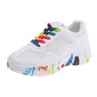 Romwe Graffiti Print Chunky Sole Trainers