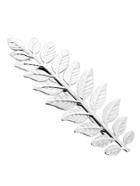 Romwe Silver Leaf Shaped Hair Clip
