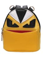 Romwe Yellow Zipper Cartoon Backpacks