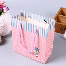 Romwe Polka Dot Print Medium Paper Storage Bag