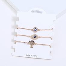 Romwe Tree & Eye Bracelet Set 3pcs