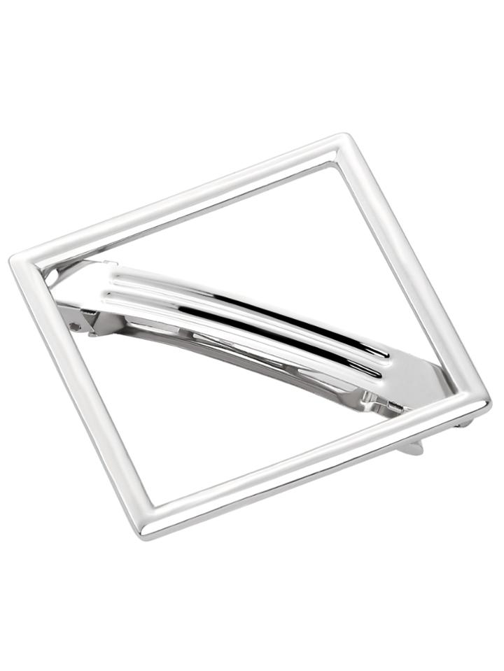 Romwe Silver Geometric Hair Clip