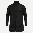 Romwe Men Raglan Sleeve Solid Puffer Coat
