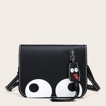 Romwe Tassel Decor Crossbody Bag