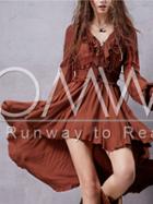 Romwe Red Ruffle High Low Dress