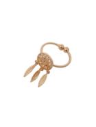 Romwe Gold  Hollow Dreamcatcher Feather Ring