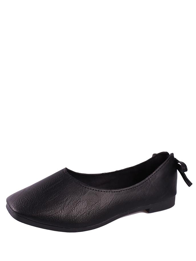 Romwe Bow Decorated Pu Flats