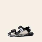 Romwe Guys Camouflage Pattern Two Part Sandals