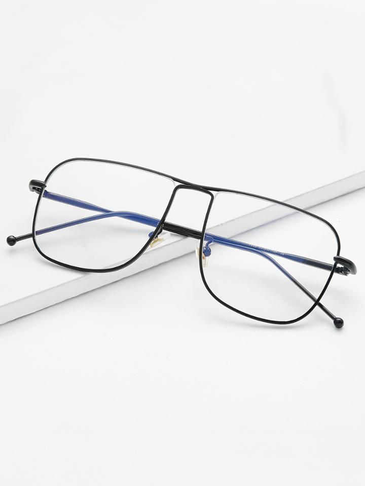 Romwe Minimalist Flat Lens Glasses