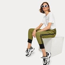 Romwe Letter Print Tee & Drawstring Pants