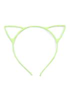 Romwe Neon Yellow Cute Cat Ears Hair Band