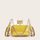 Romwe Chain Detail Clear Bag With Inner Satchel