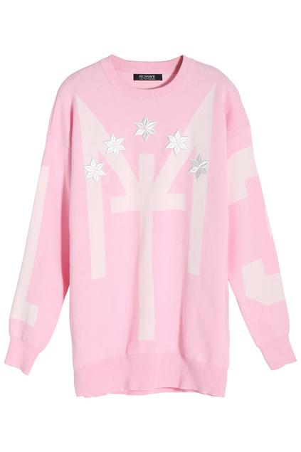Romwe Hexagon M Pink Jumper