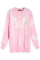 Romwe Hexagon M Pink Jumper