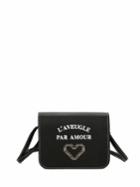 Romwe Letter & Heart Pattern Design Pu Crossbody Bag