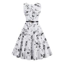 Romwe All Over Flower Flare Dress With Belt